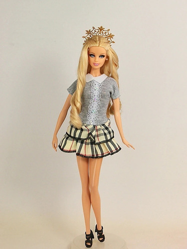 Roupa P/ Boneca Barbie + 2 Sapatos * Roupinha Sapatinhos 33f